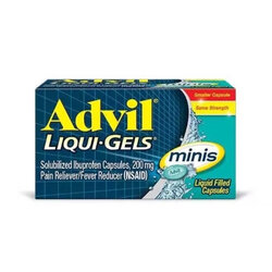 ยาบรรเทาอาการปวดและลดไข้ Advil Liqui-Gels - Minis (80 Capsules)