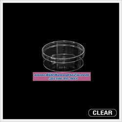 P06615 กล่องกลมใส ฝาเรียบ 210 (5 x 5 x 2.2 cm)(ราคาส่งต่อ 12 โหล: 144 ใบ:เฉลี่ย 65 บ/โหล)