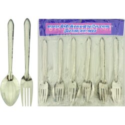 P09555 ช้อนส้อมสแตนเลสแพค 5 คู่ HY344-56 (ราคาส่งต่อ 1 โหล:12 ชุด:เฉลี่ย 15 บ/ชุด ขายส่งทุกอย่าง 20 บาท)