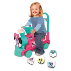 รถขาไถพร้อมกล่องหยอดบล็อค Kiddieland Play 'n Sort Activity Train Ride-On (Minnie Mouse)
