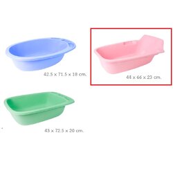 P05906 กะละมังเปล อาบน้ำเด็ก (44*66*23 cm) No.8080 เกรดเอ สีหวาน ราคาส่งต่อ 12 ใบ:เฉลี่ย 160 บต่อใบ
