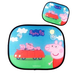 ม่านบังแดดแบบพับได้สุดน่ารัก Peppa Pig Folding Window Sunshades (Pack of 2) (Peppa's Family)
