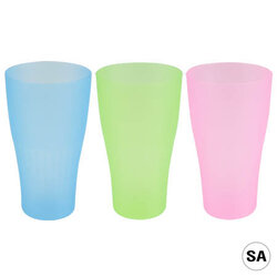 P03703 แก้วน้ำชบา สีสวย เกรดเอ (8*8*14.5 ซม.) No.2002 ราคาส่งต่อ 1 โหล:12 ใบ