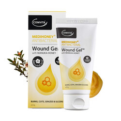 เจลน้ำผึ้งมหัศจรรย์สำหรับทาแผล Comvita MediHoney Antibacterial Wound Gel with Manuka Honey (50g)
