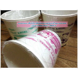 P03193 ถังขยะกลม (23 X 23 X 24 ซ.ม.) พิมพ์ลาย No.372P ราคาส่งต่อ 2 โหล : 24 ใบ: เฉลี่ย 40 บต่อใบ