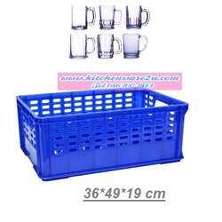 P11455 ลังคว่ำแก้วเบียร์ 12 ช่อง (36*49*19 cm) No.503 แข็งแรง เกรดเอ ราคาส่งต่อ 12 ใบ :เฉลี่ย 185 บต่อใบ