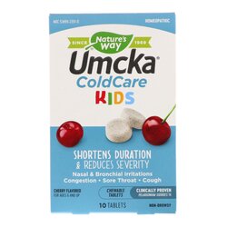 วิตามินบรรเทาอาการหวัดสำหรับเด็กชนิดเคี้ยว Nature's Way Umcka ColdCare Kids Chewable Tablets