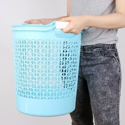 P10808 ตะกร้าผ้ากลม (41*41*47 cm) แข็งแรง No.5914 เกรดเอ อย่างดี ราคาต่อ 1 โหล : 12 ใบ:เฉลี่ย 115 บ/ใบ