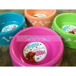 P08532 ชามข้าว น้องหมาแมว กลมเล็ก (17*17*5 cm) สีหวานสด 2088/k (ราคาส่งต่อ 24 โหล:288 ใบ:เฉลี่ย 90บ/โหล)