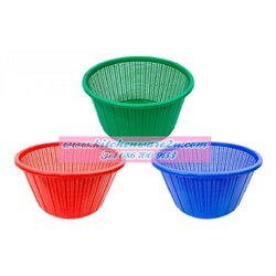 P06925 ตะแกรงกลม ทรงลึก ดีไซน์ใหม่ (40*40*21 cm) No.110 DM (ราคาส่งต่อ 12 โหล: 144 ใบ:เฉลี่ย 220 บาทต่อโหล)