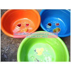 P06490 กะละมัง 40 ซม สีหวาน พิมพ์ลาย ขาย 25 บาท (ราคาส่งต่อ 1 โหล: 12 ใบ)