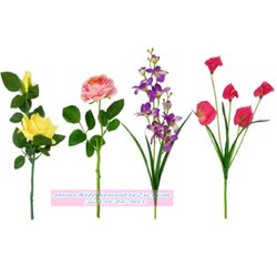 P08282 ดอกไม้ช่อสวย ยาว 40 ซม. HY003-2 (ราคาขายส่งต่อ 1 โหล: 12 ชุด) 180บ/โหล ขายส่ง 15 ขายส่งทุกอย่าง 20 บาท)