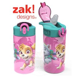 กระติกน้ำพร้อมหลอดดื่มสำหรับเด็ก Zak! Paw Patrol 16 Oz. Reusable Water Bottle with Straw (Pink)