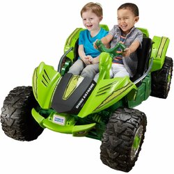 รถแบตเตอรี่ ATV คันยักษ์แบบ 2 ที่นั่ง Fisher-Price Power Wheels Dune Racer Extreme 12-Volt Battery-Powered Ride-On (Monster Green)
