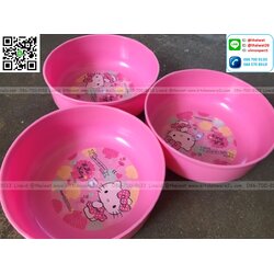 P11495 ขัน 20 ซม. คิตตี้ลายใหม่ ลิขสิทธิ์แท้ ราคาส่งต่อ 1 โหล: 12 ใบ