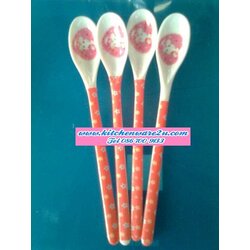 P04869 ช้อนเบบี้ยาว พิมพ์ลาย ราคาส่งต่อ 1 โหล : 12 อัน (คลิ๊กที่สินค้าเพื่อดูรายละเอียด)