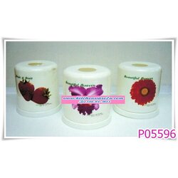 P05596 ที่ใส่ทิชชู่กลม พิมพ์ลาย 5007 (ราคาส่งต่อ 1 โหล: 12 ใบ คลิ๊กที่สินค้าเพื่อดูรายละเอียด)
