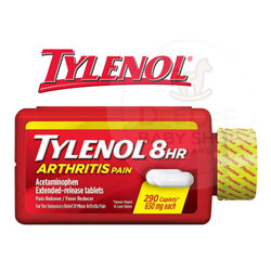 ยาบรรเทาอาการปวดจากข้อต่อ TYLENOL® 8HR Arthritis Pain Relief Extended-Release Tablets (290 Caplets)