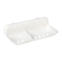 P04589 จานรองสบู่ 2 ช่อง (กว้าง 11* ยาว 22* สูง 6.3 cm) เกรดเอ หนา สีสวย No.1402 ราคาส่งต่อ 12 ใบ:เฉลี่ย 40 บ/ใบ ขายส่งพลาสติกเกรดเอ