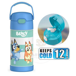 กระติกน้ำสเตนเลสรักษาอุณหภูมิ Thermos Bluey FUNtainer Vacuum Insulated Stainless Steel Bottle 12OZ with Bali Handle