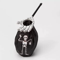 ถุงใส่ขนมพร้อมด้ามจับ Hyde & EEK! Boutique Kids' Skeleton Loot Scoop