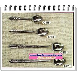 P02853 ช้อนกาแฟ ลายก้างปลา เบอร์ 018 ราคาส่ง 12 โหล: 144 คัน: เฉลี่ย 25 บต่อโหล