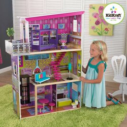 บ้านตุ๊กตาทรงโมเดิร์น KidKraft Super Model Wooden Dollhouse