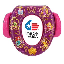 อุปกรณ์รองนั่งชักโครกสำหรับเด็ก Ginsey Disney Princess "Key to the Kingdom" Soft Potty Seat