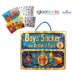 ชุดกระเป๋ากิจกรรมและสติ๊กเกอร์สำหรับหนุ่มน้อย Boys' Sticker and Activity Pack