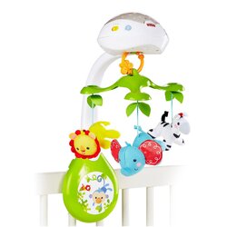 โมบายเสริมพัฒนาการพร้อมโปรเจคเตอร์ฉายภาพ Fisher-Price 3-in-1 Deluxe Projection Mobile - Rainforest Friends