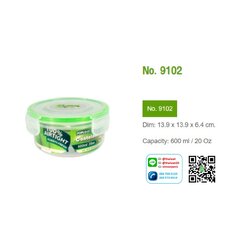 P11288 กล่องถนอมอาหาร PopLock (13.9 x 13.9 x 6.4 cm) 0.6 ลิตร No.9102 เกรดเอ (ราคาส่งต่อ 1 โหล: 12 ใบ:เฉลี่ย 40 บต่อใบ)