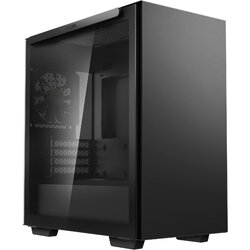 DeepCool MACUBE 110 Black PC Case Micro-ATX with Fan High-Airflow Panels Mid-Tower ATX Gaming Case - สีดำ