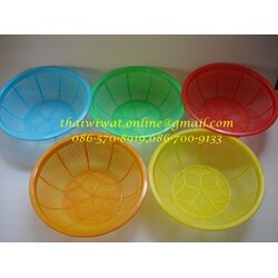 P02351 ตะกร้ากลม จิ๊ว สีหวาน รูถี่ ราคาต่อโหล (คลิ๊กที่สินค้าเพื่อดูรายละเอียด)