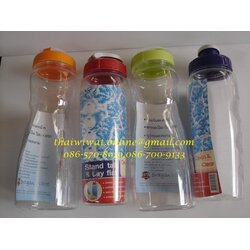 P00146 ขวดน้ำพลาสติกใส 1 ลิตร (ราคาส่งต่อ 12 ใบ)