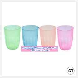 P06123 ถ้วยน้ำไนล่อน เกรดเอ สีสวย (7 x 7 x 9.5 cm) 244CT (ราคาส่งต่อ 1มัด:12โหล :144 ใบ:เฉลี่ย 50 บ/โหล)