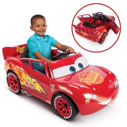 รถแบตเตอรี่สุดเท่ห์สำหรับเด็ก Huffy Disney Cars 3 Lightning McQueen 6V Battery-Powered Ride-On