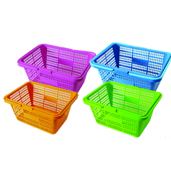 P00191 ตะกร้าช๊อปปิ้ง (35*47*23.5 cm) เกรดเอ สีหวาน No.053 ขายยกมัด (ราคาส่งยกมัด 1 โหล:12 ใบ: เฉลี่ย 50 บต่อใบ)