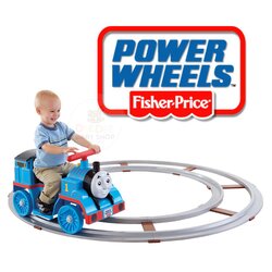 รถไฟโทมัสแบตเตอรี่พร้อมรางรถไฟ Fisher-Price Power Wheels Thomas & Friends with Track