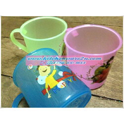 P06470 แก้วพลาสติก สีหวาน พิมพ์ลาย No.9 M (ราคาส่งต่อ 12 โหล: 144 ใบ:เฉลี่ย 70 บ/โหล)