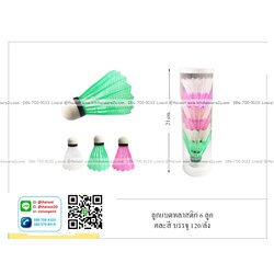 P08253 ลูกแบตพลาสติก 6 ลูก สุดคุ้ม ราคาส่งต่อ 12 ชุด: ชุดละ 6 ลูก