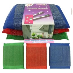 P01050 ฟองน้ำล้างจานเคลือบฝอย 3 ชิ้น HY390-1 (180 บ/โหล ส่ง 15 บาท ขายส่งทุกอย่าง 20 บาท)