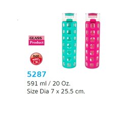 P10630 กระบอกน้ำ อย่างดี พรีเมี่ยม (7*7*25 cm) No.5287 ราคาส่งต่อ 6 ใบ: 300 บ/ใบ