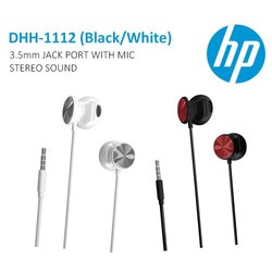 HP DHH-1112 In-Ear Headphone with Remote Control and Microphone (Black)