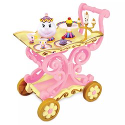 รถเข็นปาร์ตี้น้ำชาเจ้าหญิง Disney Beauty and the Beast "Be Our Guest" Singing Tea Cart Play Set