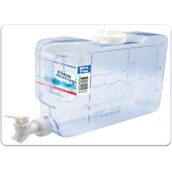 P08799 คูลเลอร์ใส่น้ำ PETG พร้อมก๊อกน้ำ ขนาด 3 ลิตร มีมือจับสำหรับหิ้ว สะดวกสำหรับพกพา (ราคาส่งต่อ 1 โหล:12 ใบ:เฉลี่ย 190 บต่อใบ)