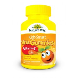 วิตามินซีผสมธาตุสังกะสีชนิดกัมมี่เคี้ยวหนึบ Nature's Way Kids Smart Vita Gummies Vitamin C + Zinc