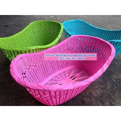 P09304 ตะกร้าหวายทรงเรือยอร์ช No.K-1008 (ราคาส่งต่อ 1 โหล:12 ใบ)