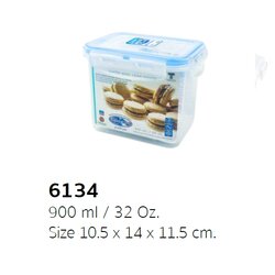 P05298 กล่อง Superlock ดีไซน์ใหม่ ความจุ 900 มิลลิลิตร No.6134 ราคาส่งต่อ 1 โหล: 12 ใบ:เฉลี่ย 40 บต่อใบ