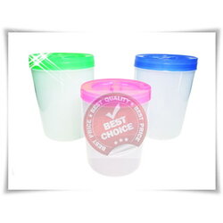 ขวดโหลกลม ทรงสูง ฝาสีหวาน (เส้นผ่าศูนย์กลาง 19 สูง 25 ซม) เกรดเอ No.190 (ราคาส่งต่อ 1 โหล: 12 ใบ)