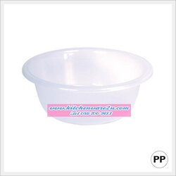 P04997 กะละมังกลม 40 ซม 10 ลิตร เกรดเอ อย่างหนา คุณภาพดี สีขาว No.851 ราคาส่งต่อโหล : 12 ใบ